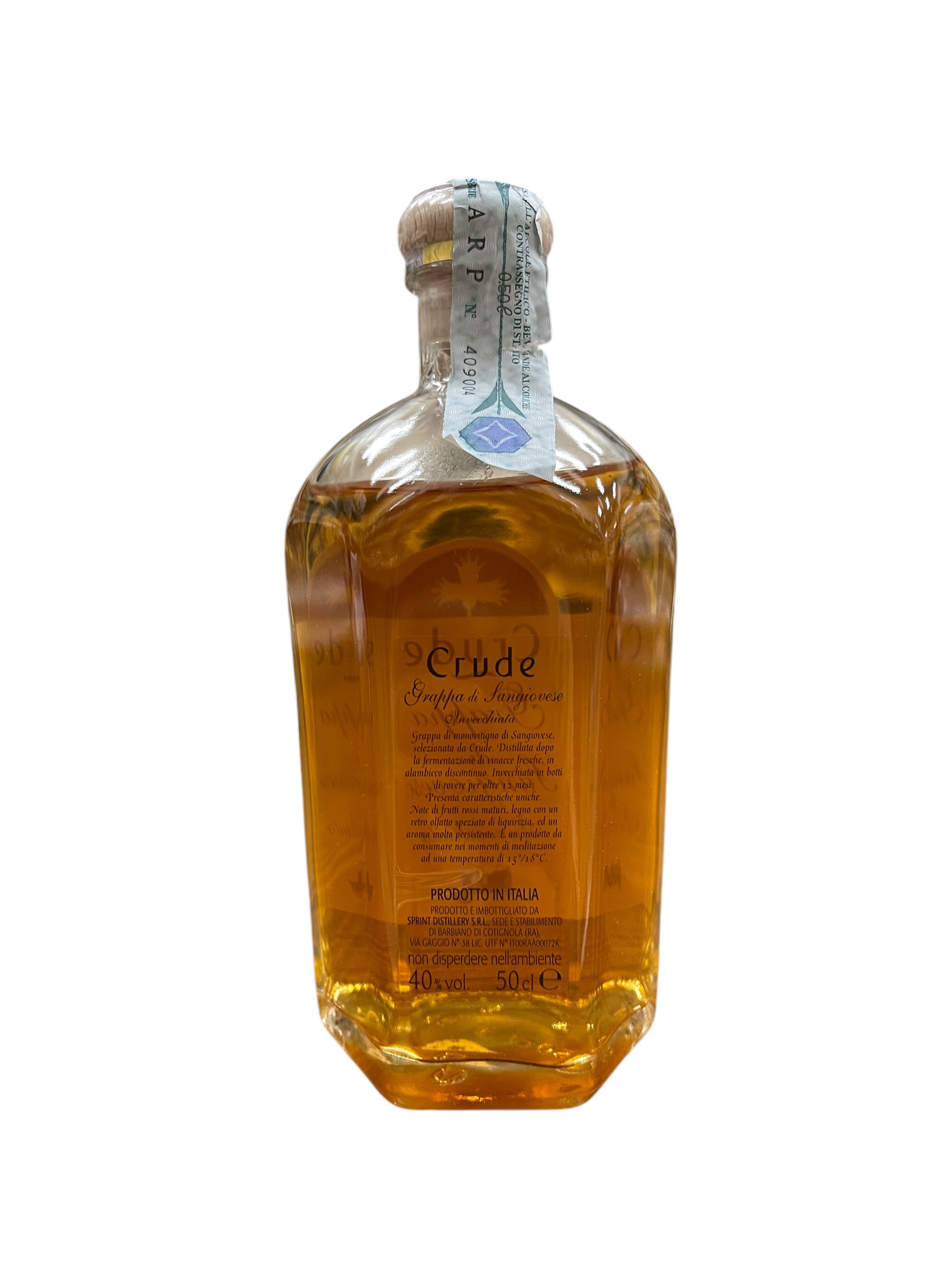 Crude Grappa di Sangiovese Invecchiata 0.5 L