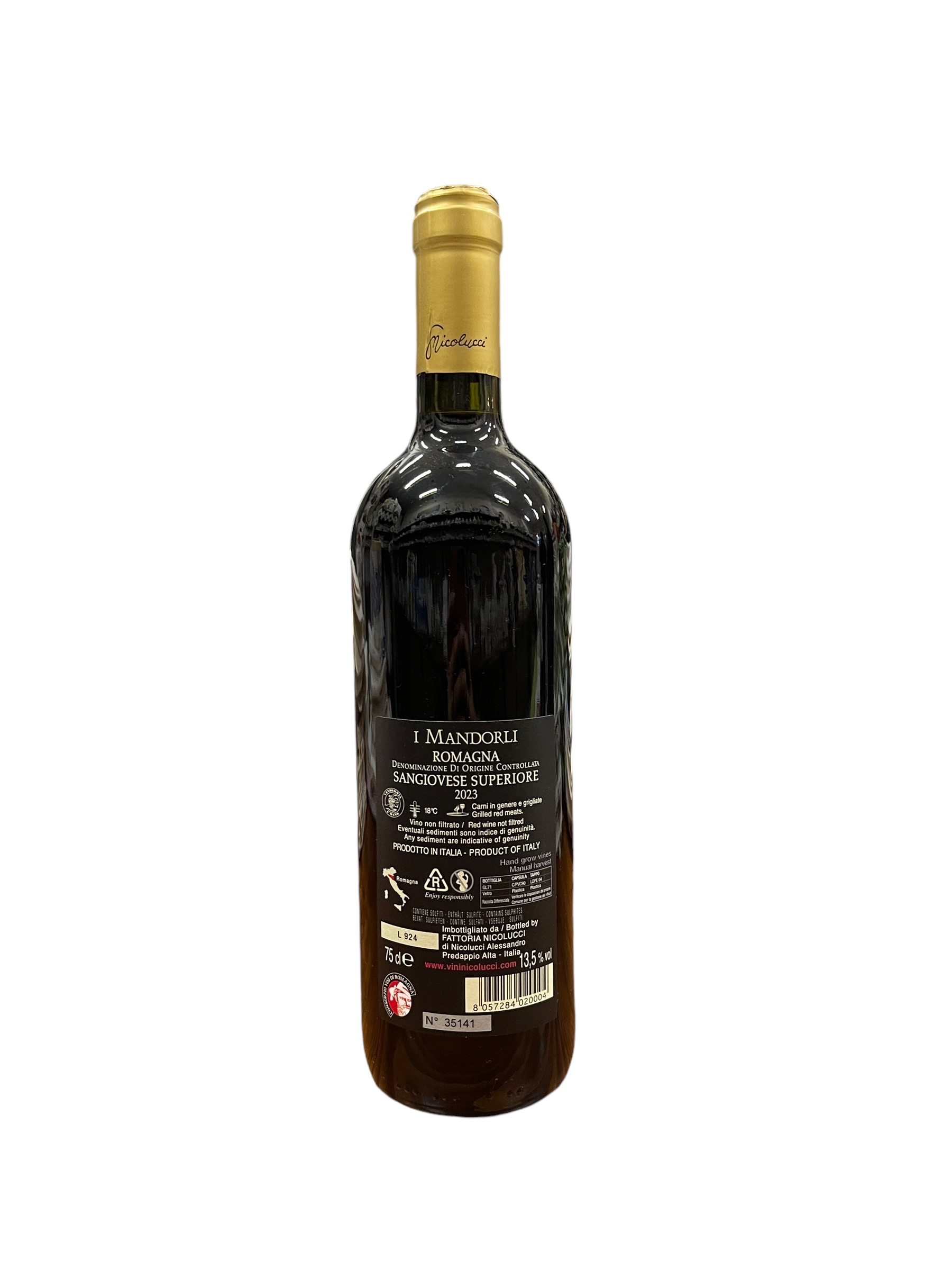 Fattoria Nicolucci I Mandorli Sangiovese Superiore DOC 13,5% vol. 2023 75 cl