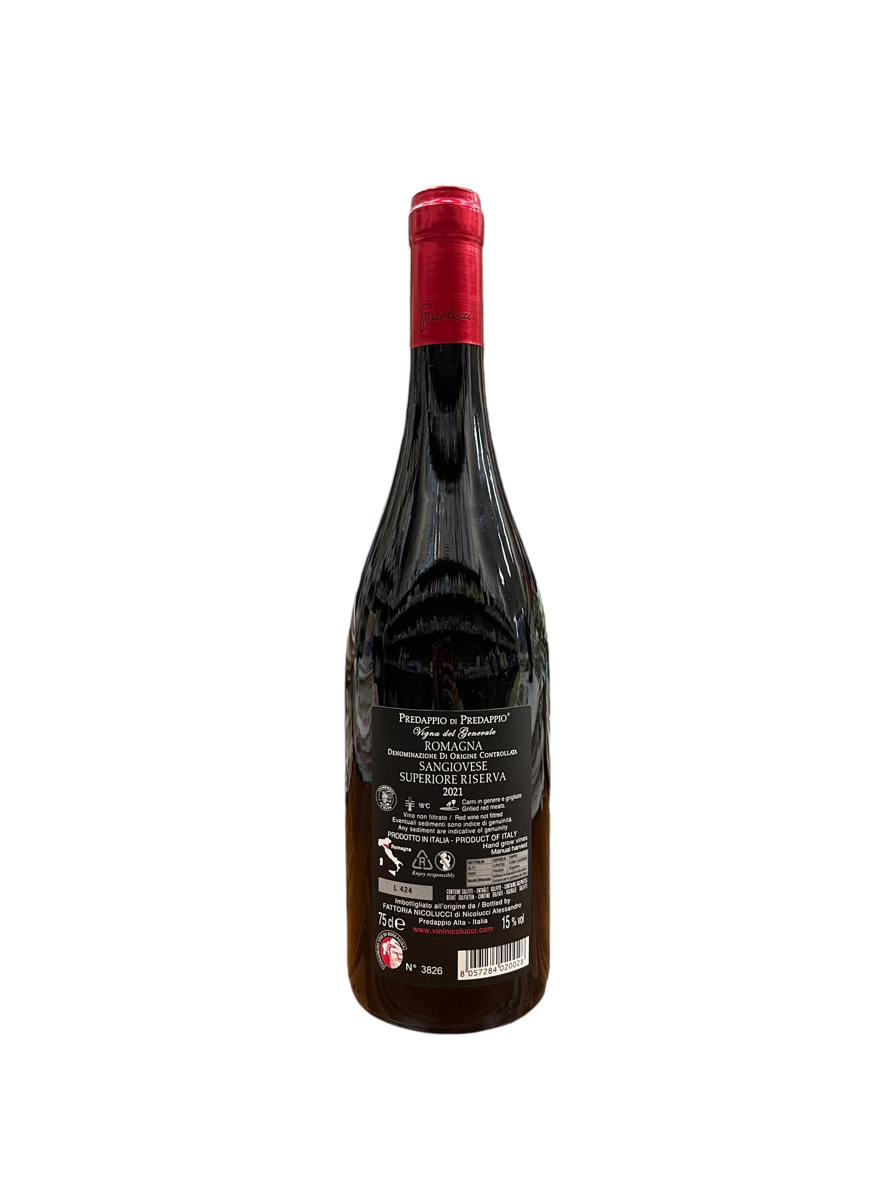 Fattoria Nicolucci Vigna del Generale Predappio di Predappio Sangiovese Superiore Riserva 2021 15% vol 750 ml