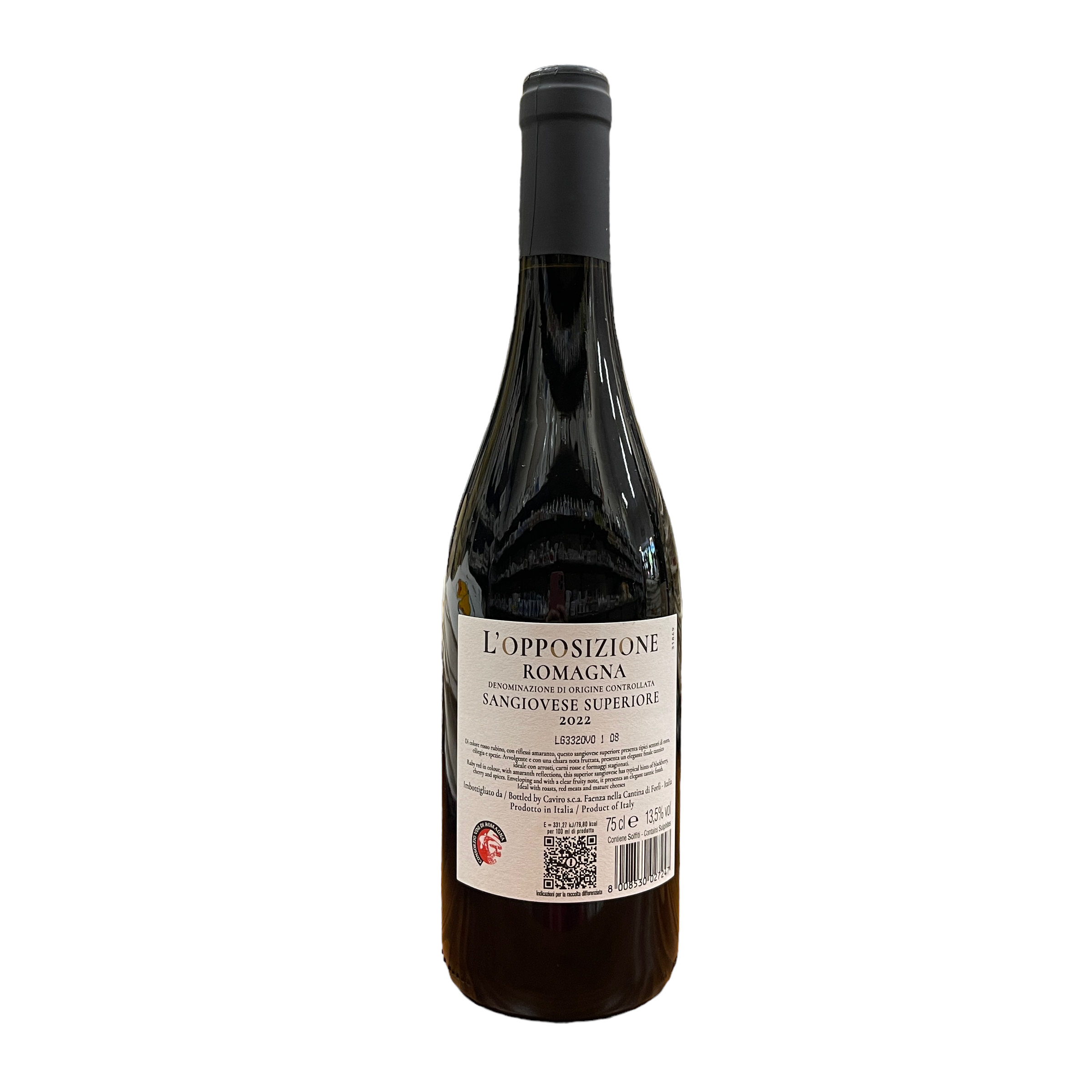 Vigneti Romio L'OPPOSIZIONE Romagna DOC Sangiovese Superiore 2022 13,5% Vol 75cl