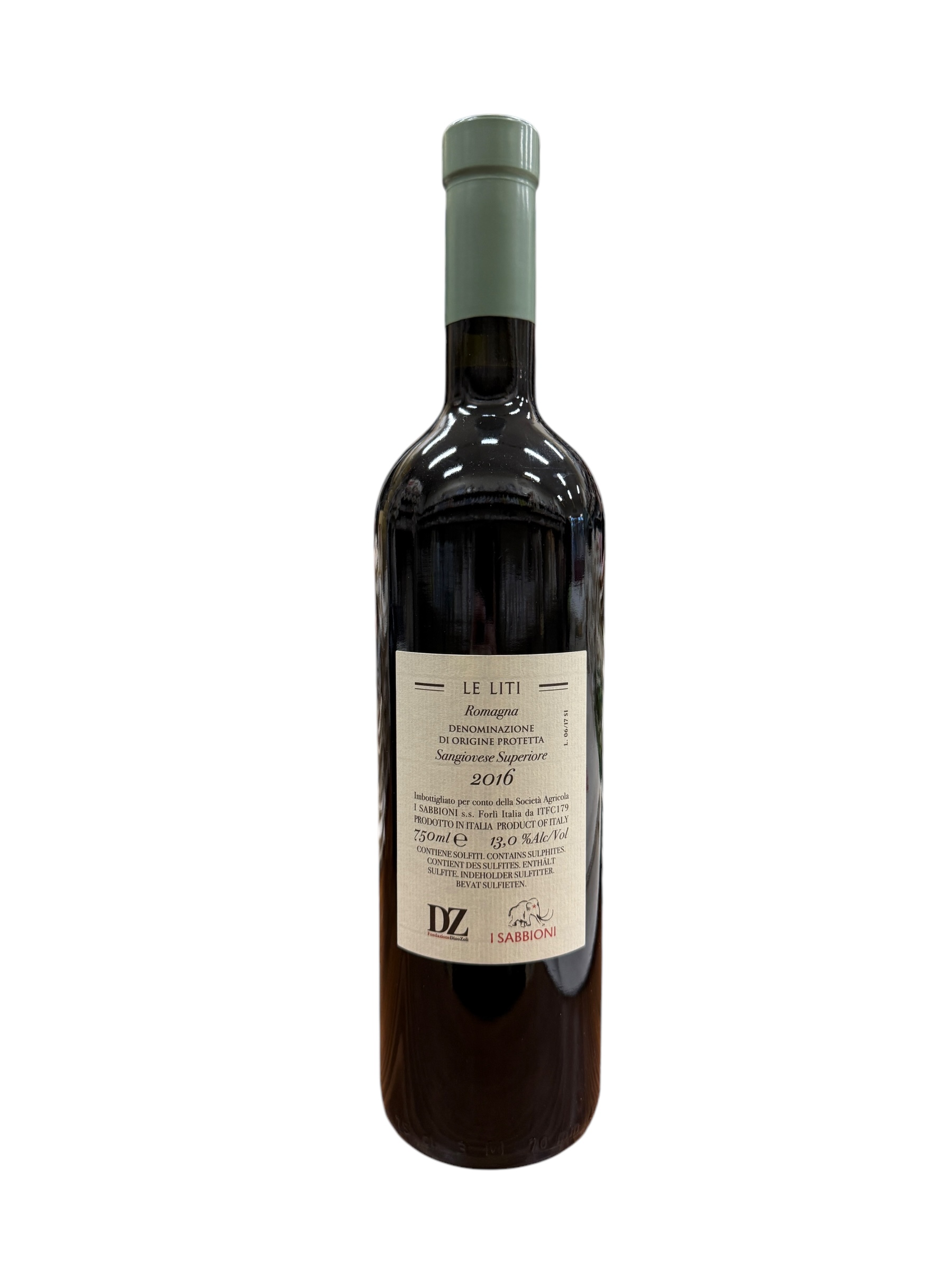 I Sabbioni LE LITI Romagna Denominazione di origine protetta Sangiovese Superiore 2016 750 ml