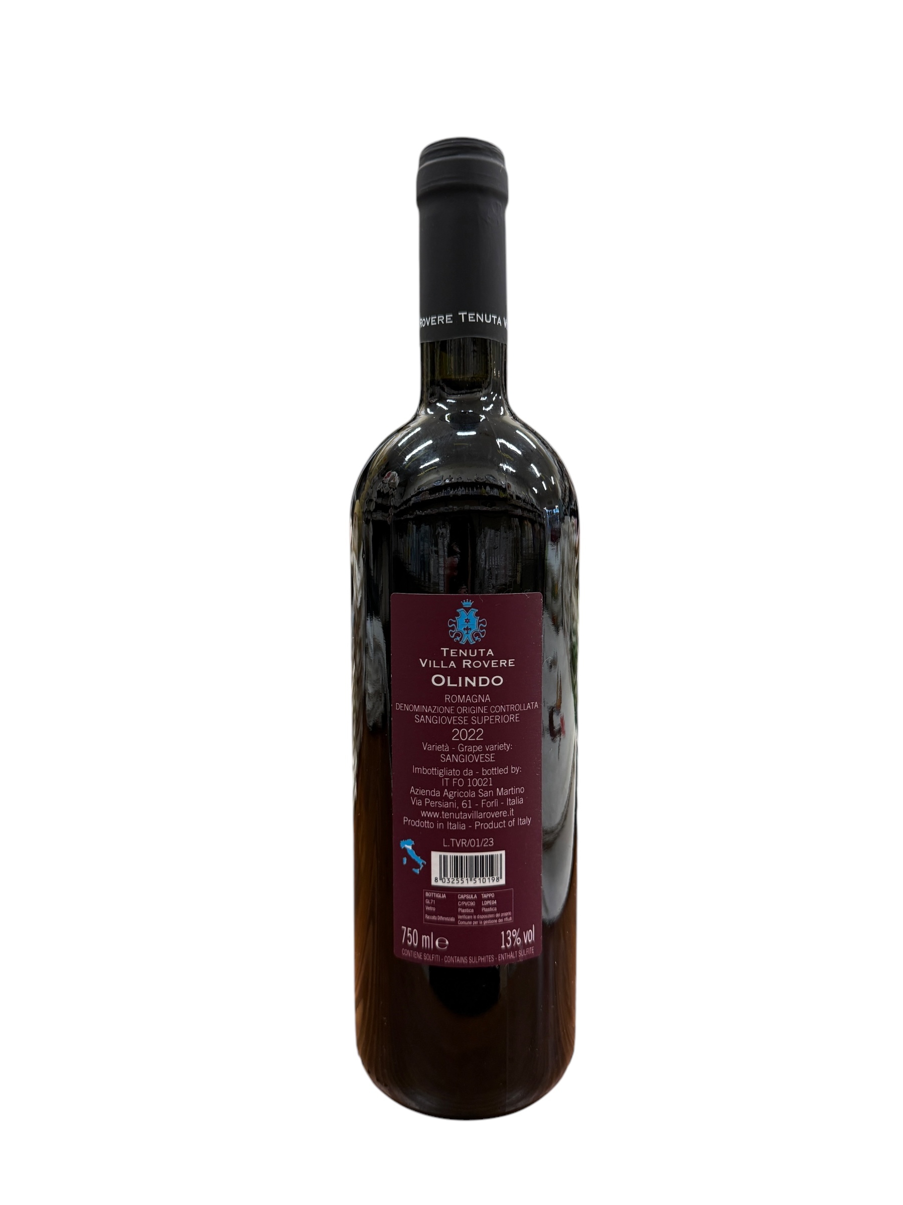 Tenuta Villa Rovere OLINDO Sangiovese Superiore Romagna DOC 2022 750 ml