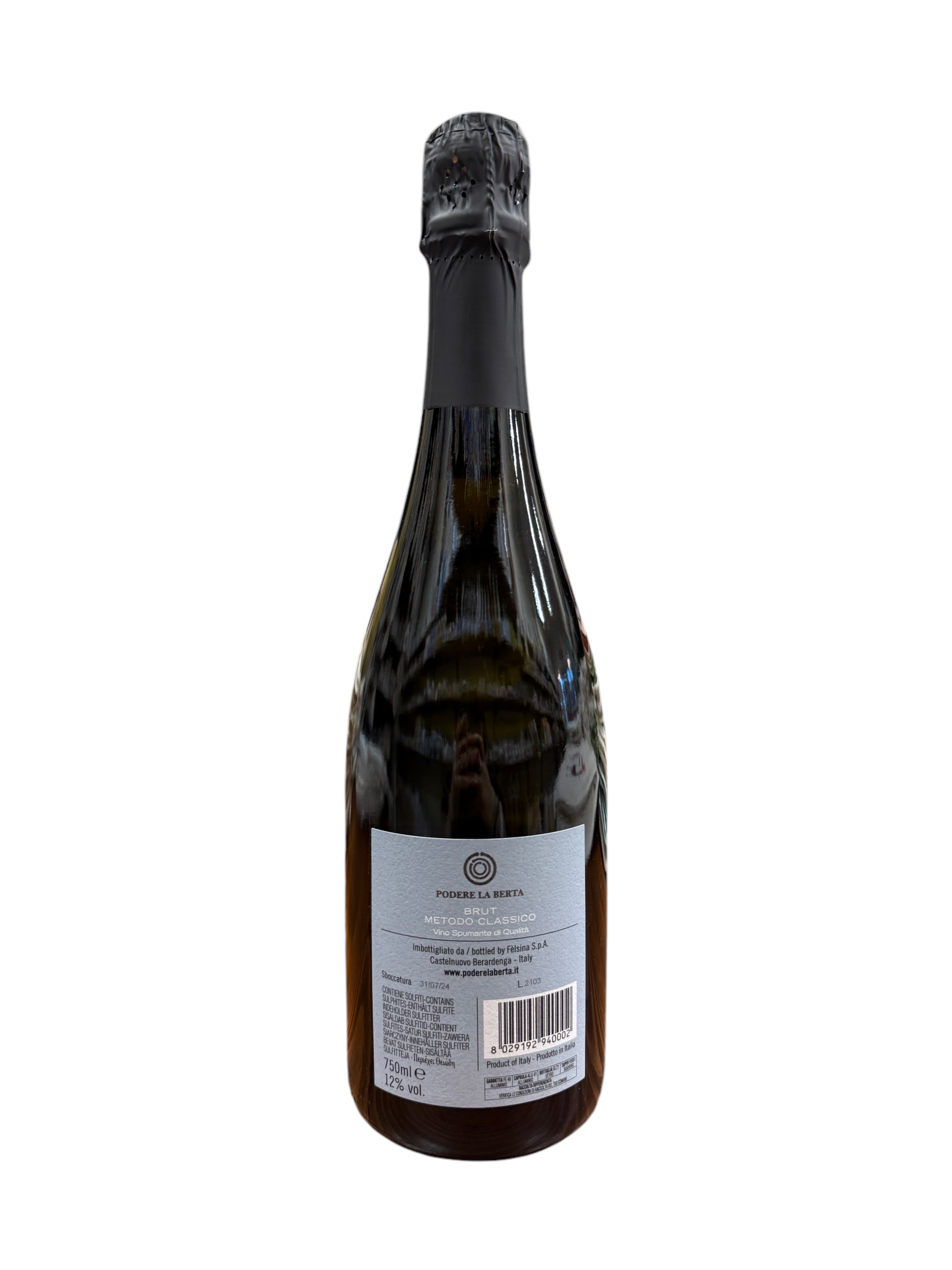 Podere La Berta BRUT Metodo Classico Vino Spumante di Qualità 750 ml